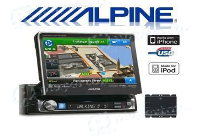 Autoradio Alpine écran motorisé